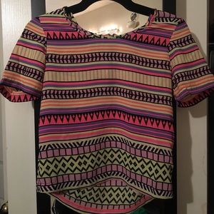 Multicolored crop top